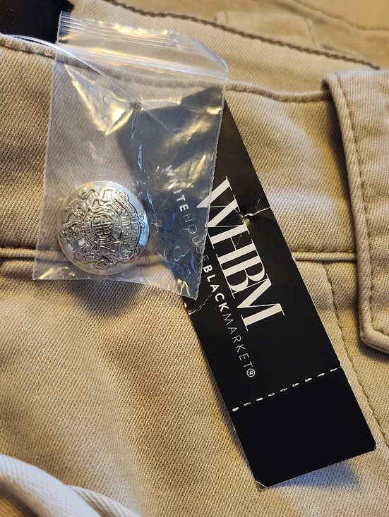 White House Black Market NWT High Rise Curvy Wide Leg Khaki Tan Pants. 12 CR - Picture 6 of 11